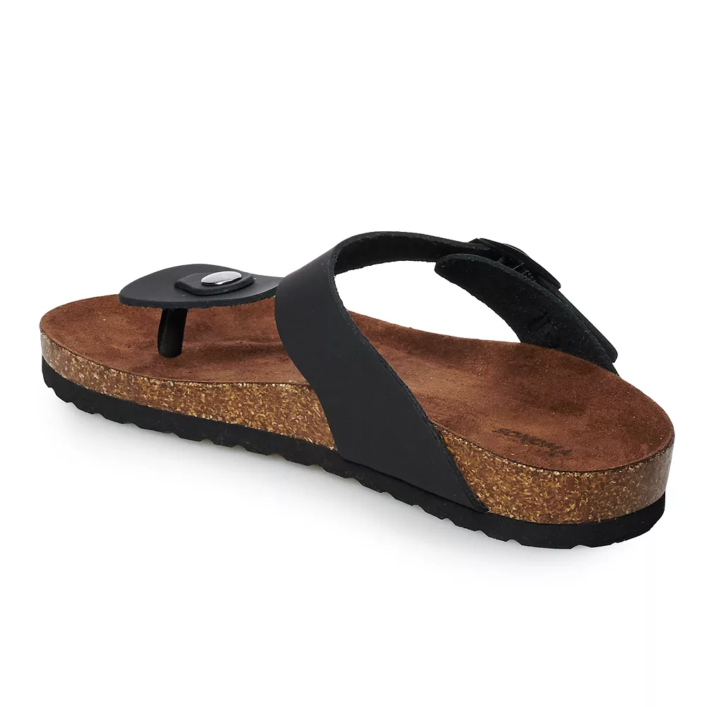Sonoma Goods For Life® Porcelain Leather Slide Sandals - Image 2