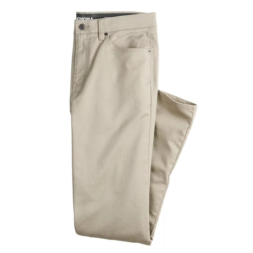 Men’s Sonoma Goods For Life® Regular-Fit 5-Pocket Everyday Pants - Image 4
