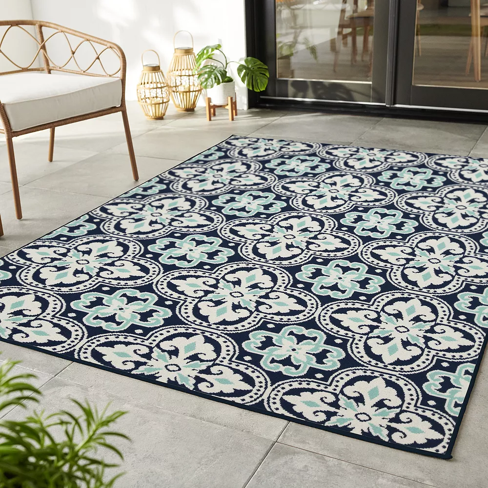 Sonoma Goods For Life® Geo Indoor Outdoor Rug - Image 2