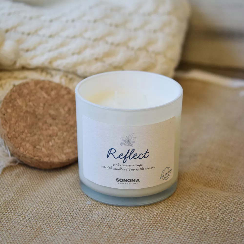 Sonoma Goods For Life® Spa Reflect Palo Santo & Sage 13-oz. Candle Jar - Image 2