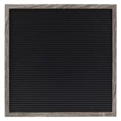 Sonoma Goods For Life® 12" X 12" Letterboard Black Slats With Gray Frame