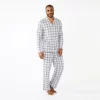 Men's Sonoma Goods For Life® Plaid Knit 2-Piece Pajama Set