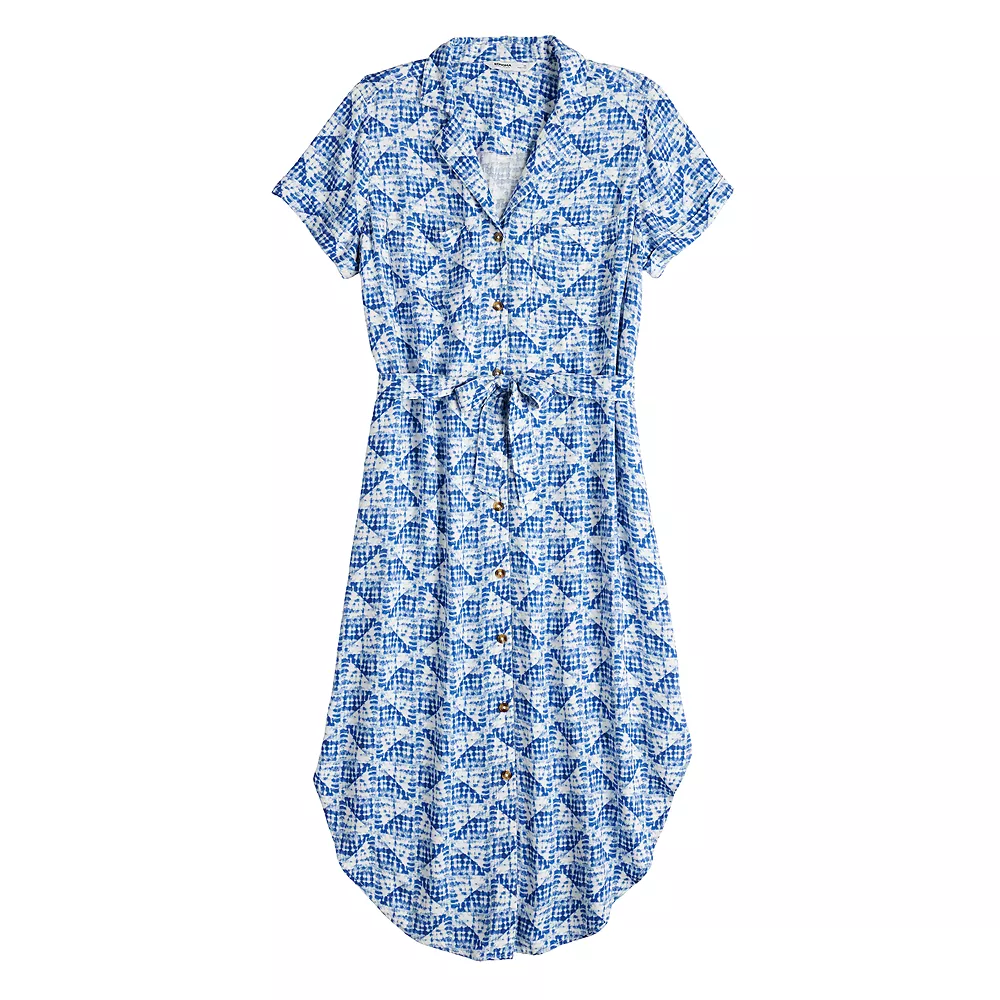 Women's Sonoma Goods For Life® Button Front Midi Shirt Dress - Image 3