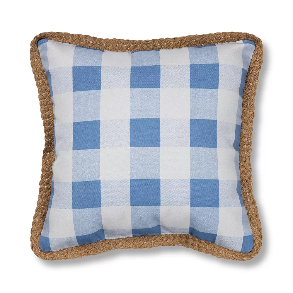 Sonoma Goods For Life® Gingham Hey Sugar Indoor Outdoor Throw Pillow - Image 2