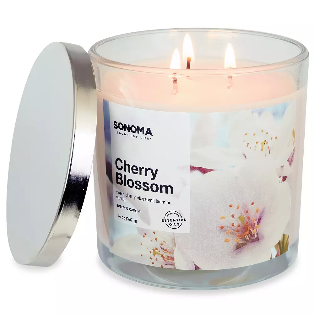 Sonoma Goods For Life® Cherry Blossom 14-oz. Candle Jar - Image 3
