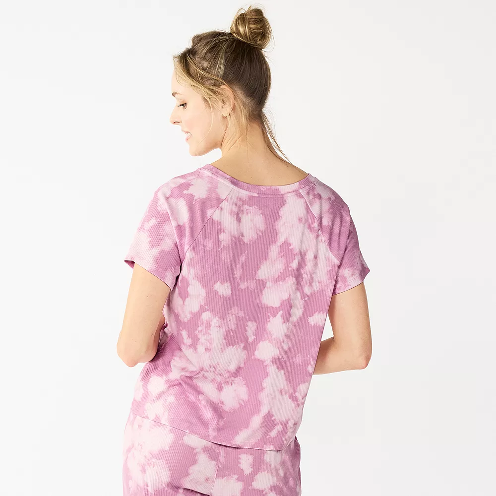 Women's Sonoma Goods For Life® Essential Short Sleeve Pajama Top - Image 2