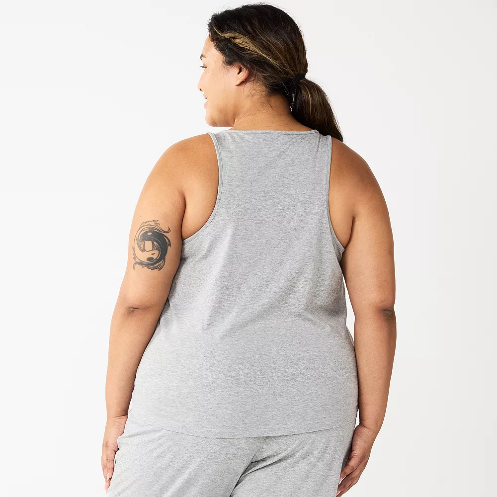 Plus Size Sonoma Goods For Life® Essential Pajama Tank Top - Image 2
