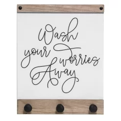 Sonoma Goods For Life® Wash Your Worries Away 3-Hook Laundry Wall Decor