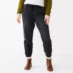 Women's Sonoma Goods For Life® Mid-Rise Denim Jogger Pants