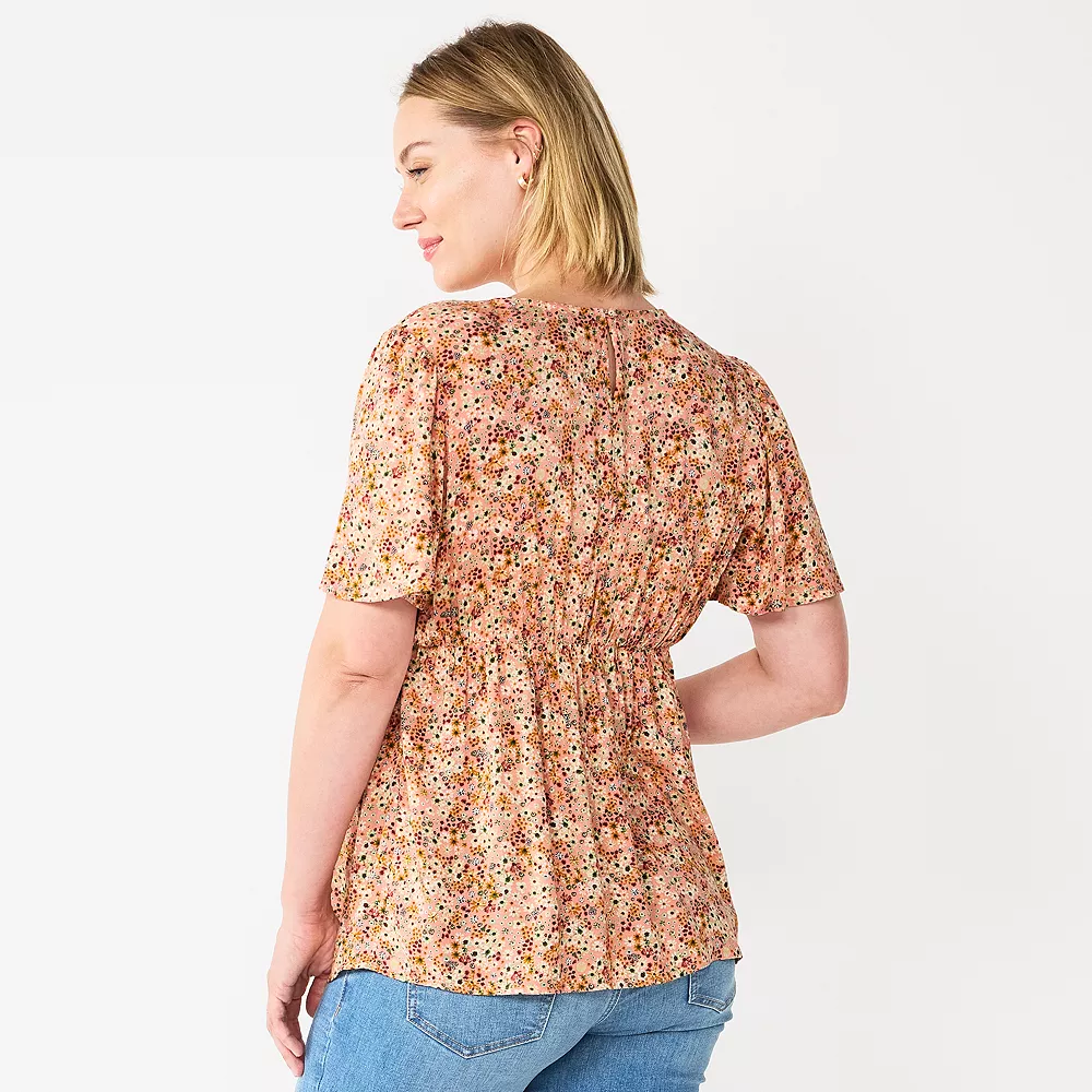 Maternity Sonoma Goods For Life® Flutter Sleeve Top - Image 2