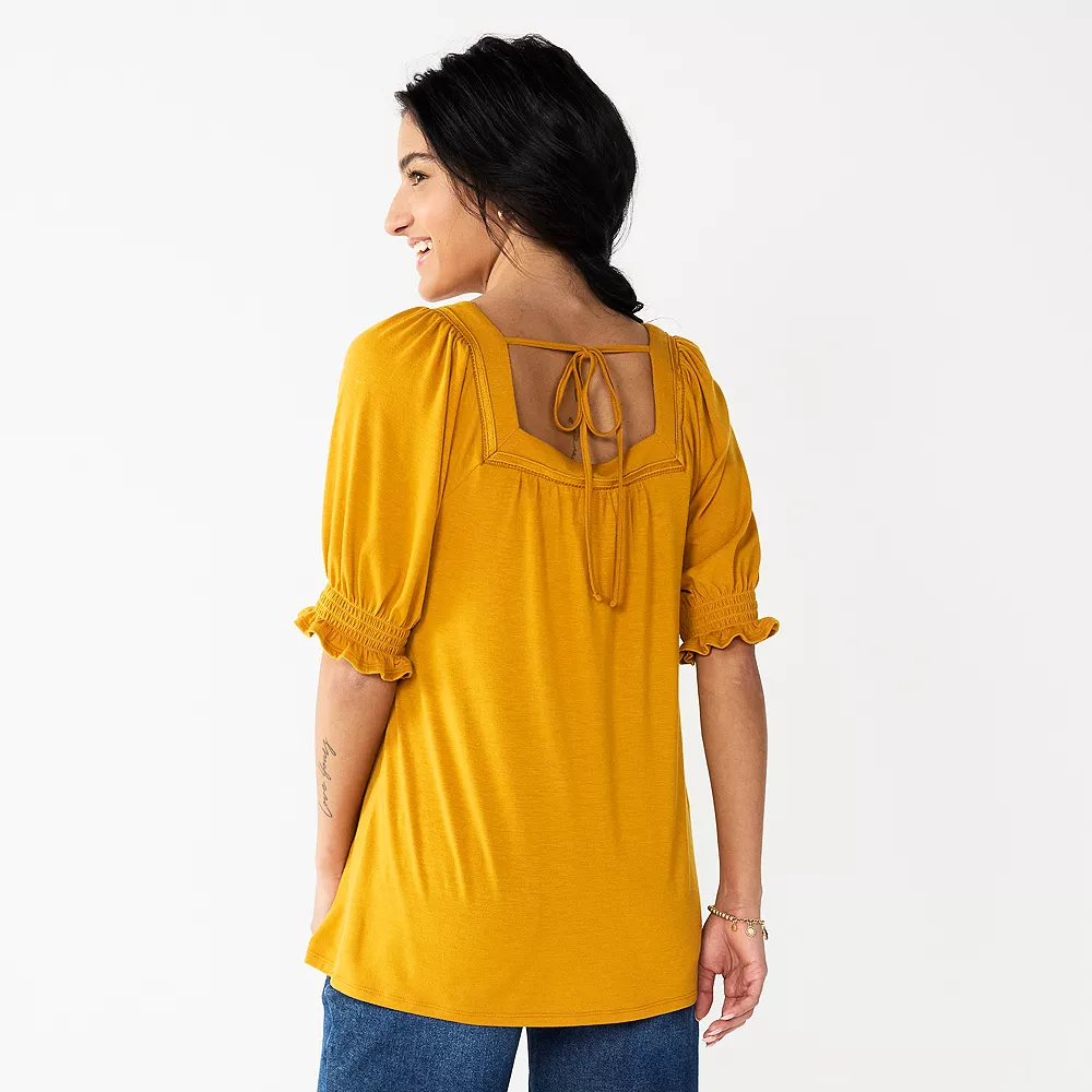 Maternity Sonoma Goods For Life® Relaxed Back-Tie Top - Image 2