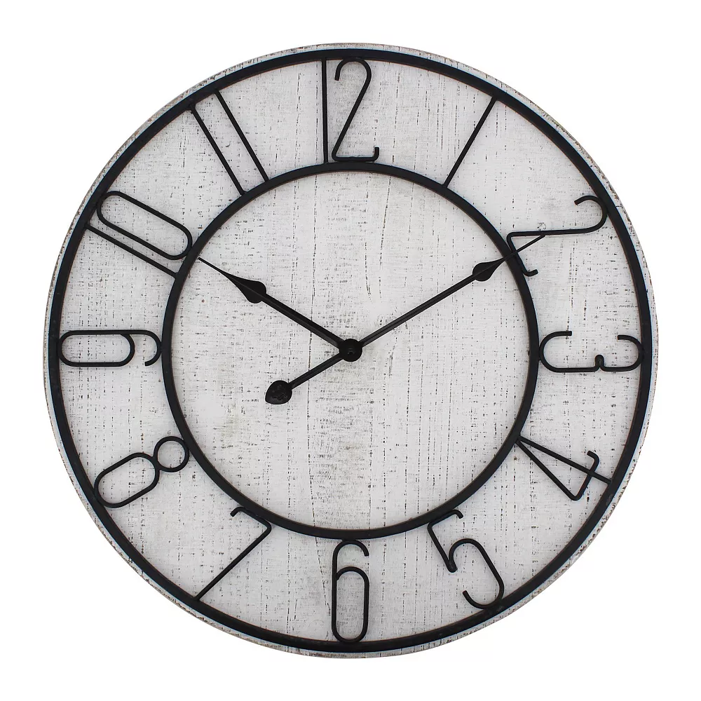 Sonoma Goods For Life® Whitewash Wall Clock