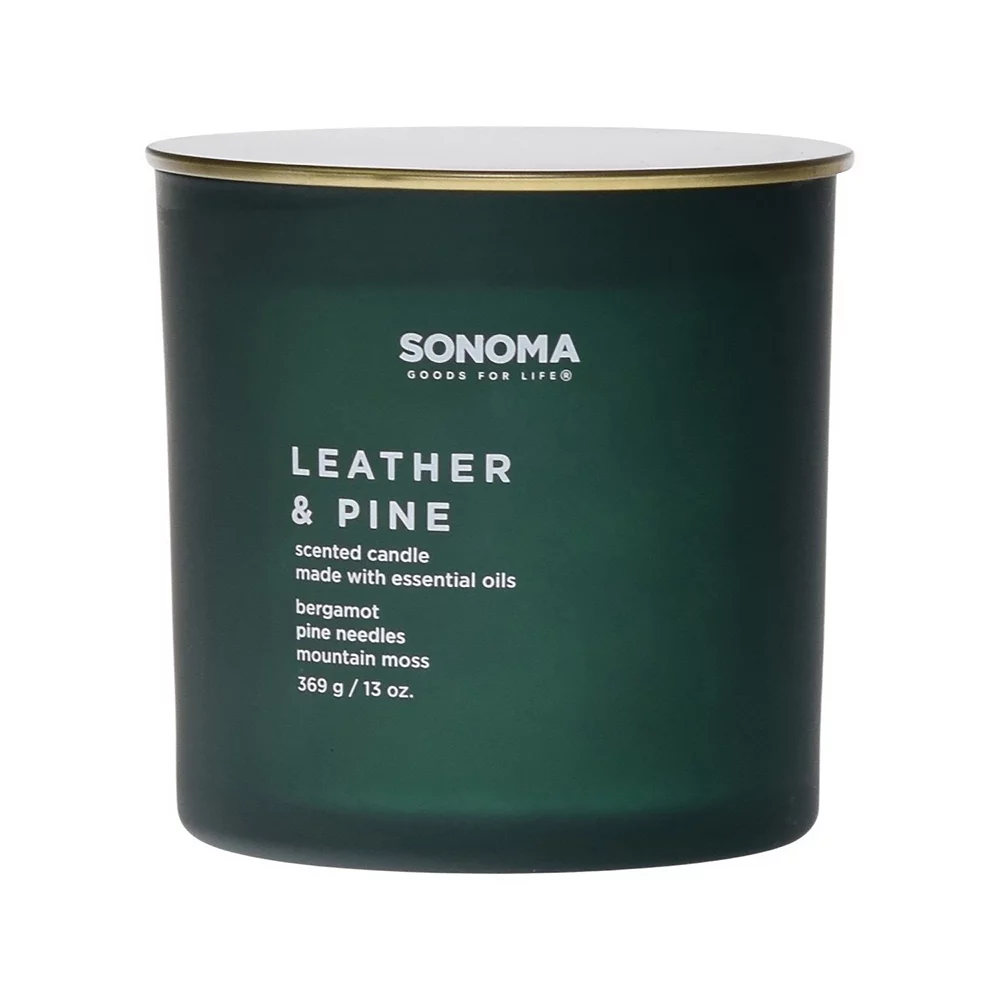 Sonoma Goods For Life® Leather & Pine 13-oz. Candle Jar