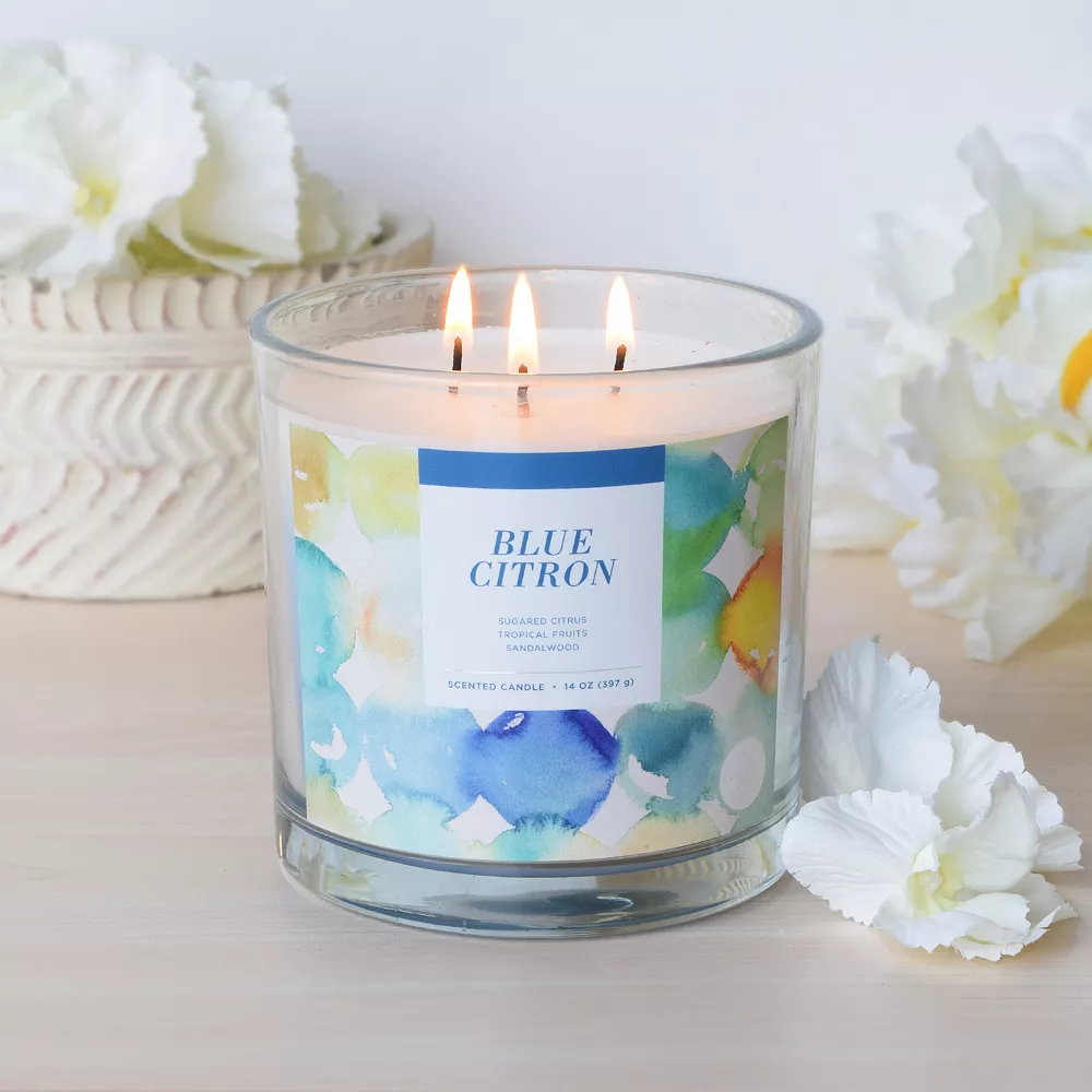 Sonoma Goods For Life® Blue Citron 14-oz. Candle Jar - Image 2