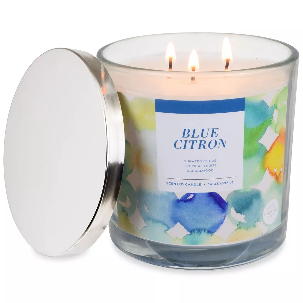 Sonoma Goods For Life® Blue Citron 14-oz. Candle Jar - Image 3