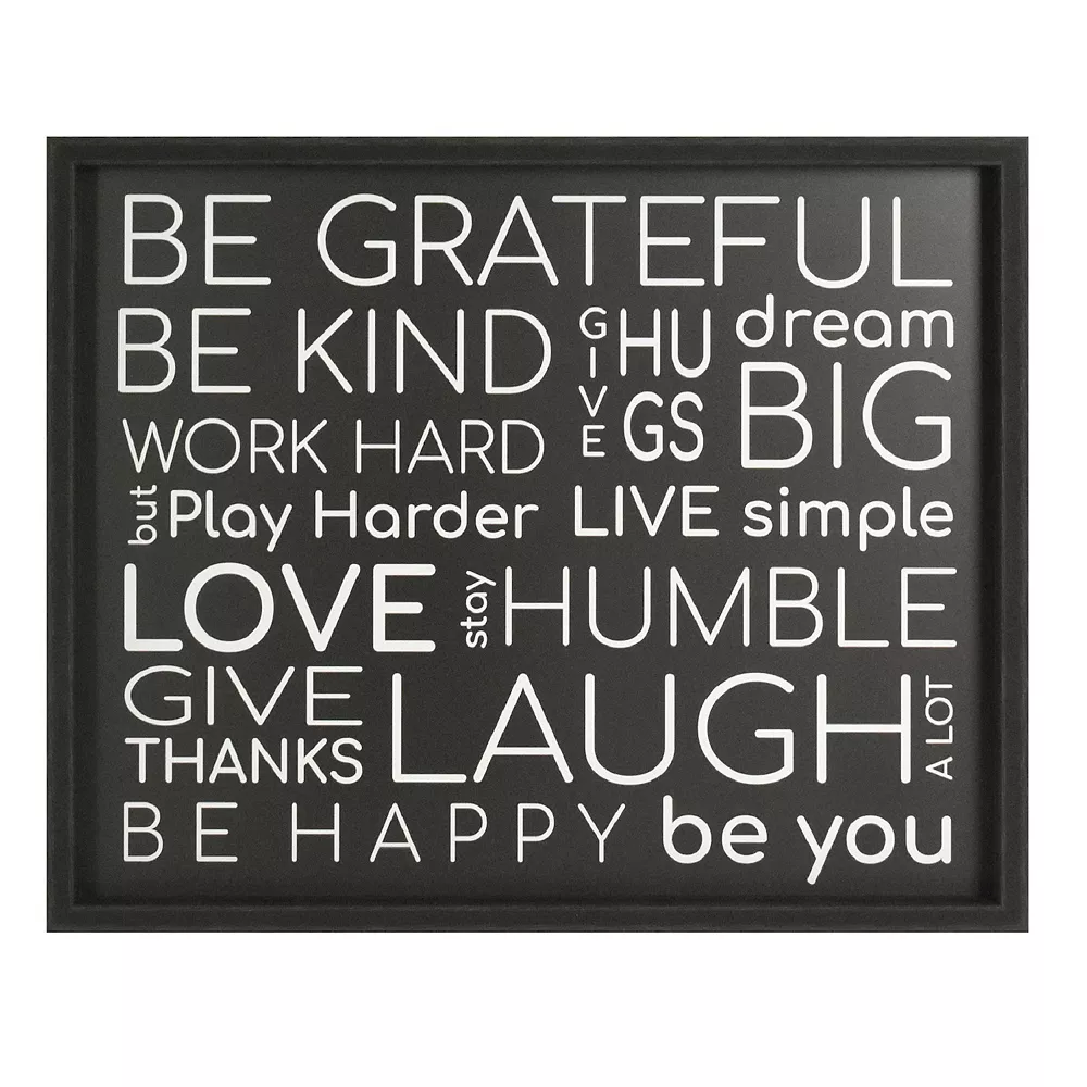 Sonoma Goods For Life® Simply Living Everyday Framed Wall Art