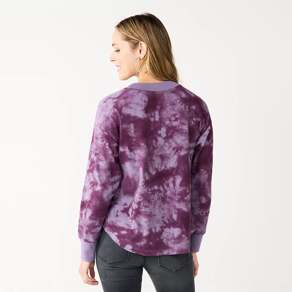 Women's Sonoma Goods For Life® Mockneck Waffle Top - Image 2