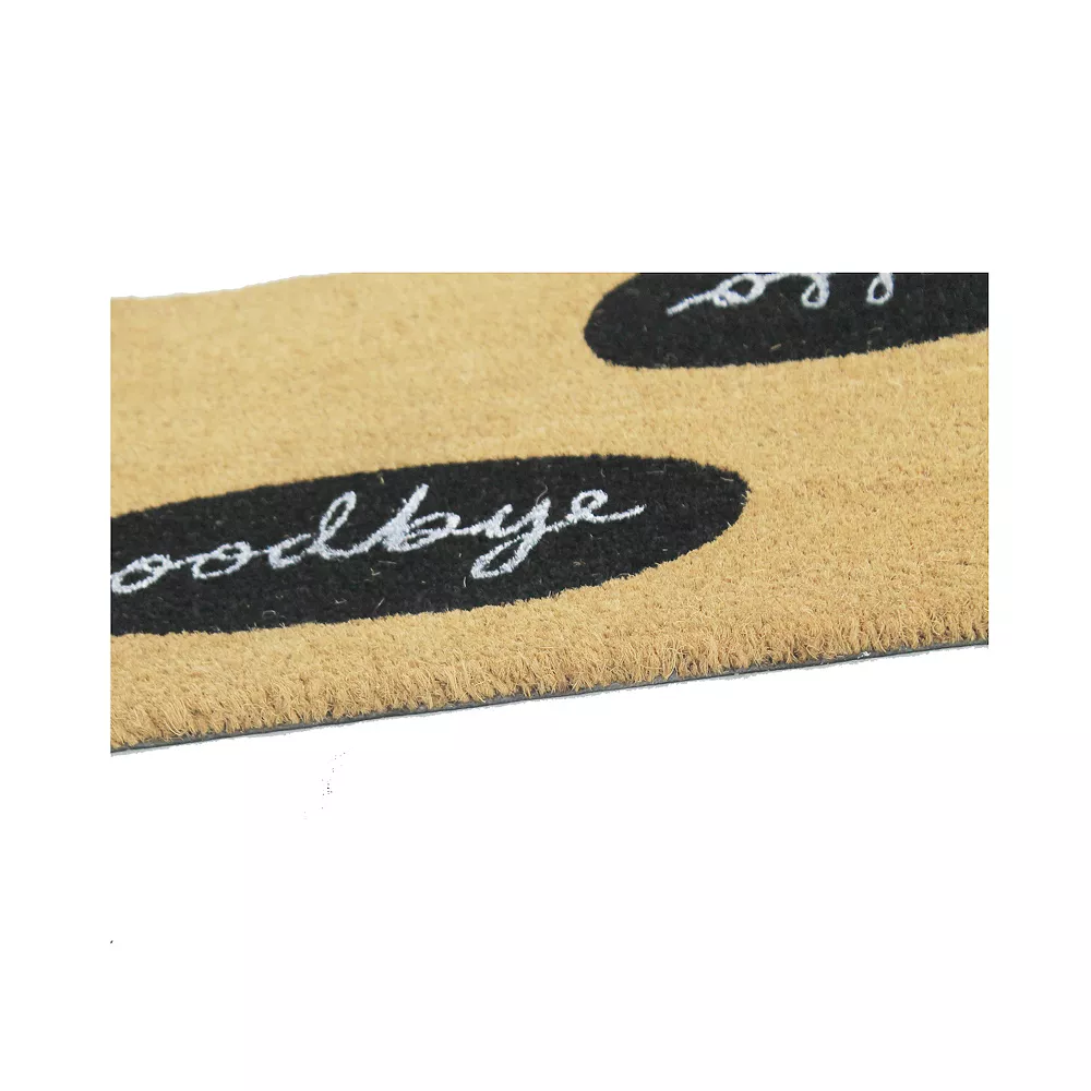 Sonoma Goods For Life® Hello Goodbye 18'' X 30'' Coir Doormat - Image 3