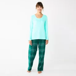 Women's Sonoma Goods For Life® Flannel Pajama Pants & Pajama Top Sleep Set