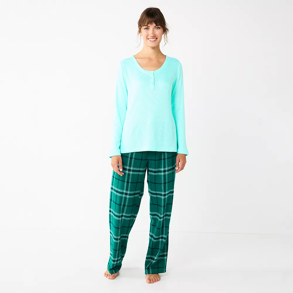 Women's Sonoma Goods For Life® Flannel Pajama Pants & Pajama Top Sleep Set