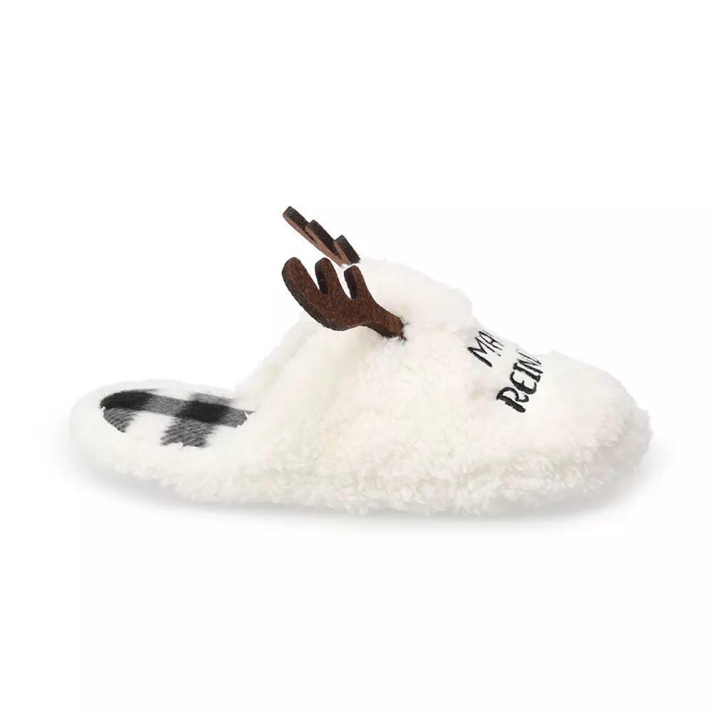 Sonoma Goods For Life Woman's Jammies For Your FamiliesĀ® Reindeer Slippers - Image 2