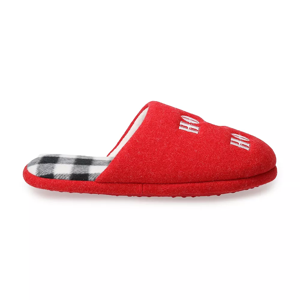 Sonoma Goods For Life Men's Jammies For Your Families® Ho! Ho! Ho! Slippers - Image 2
