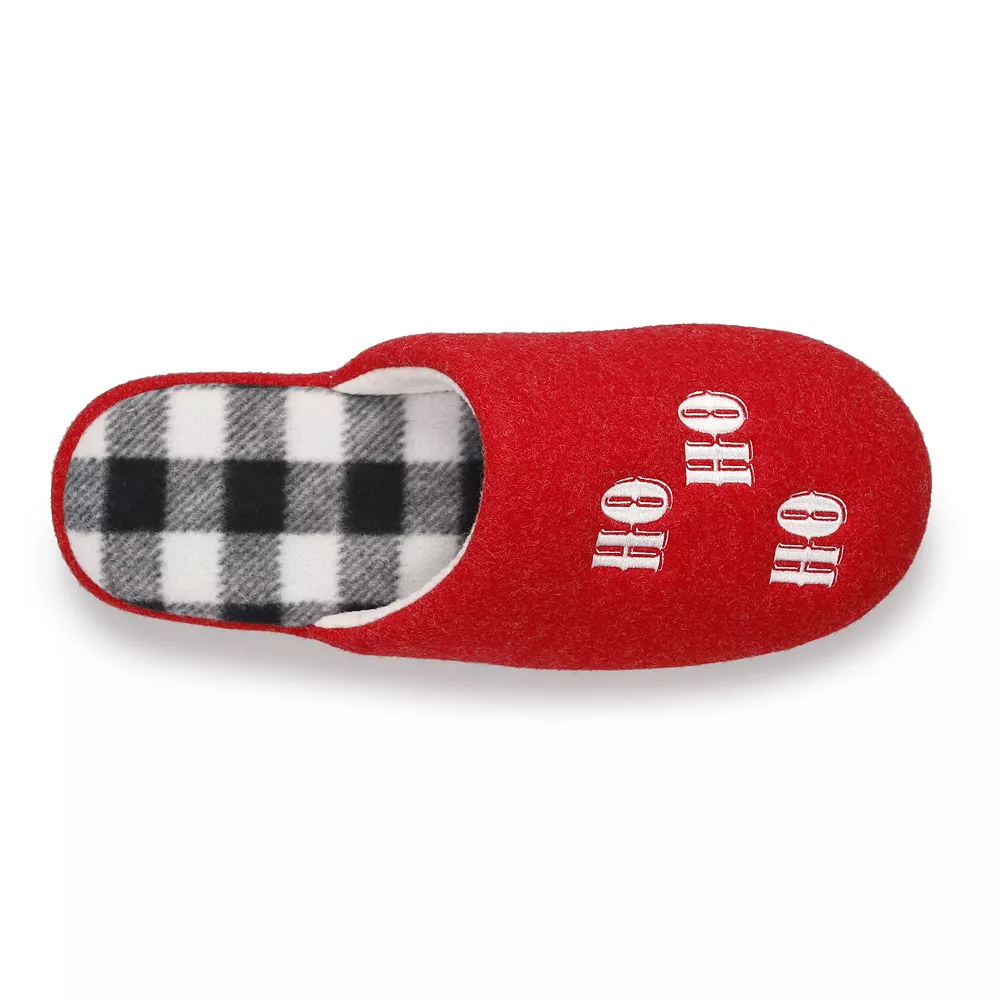 Sonoma Goods For Life Men's Jammies For Your Families® Ho! Ho! Ho! Slippers - Image 5