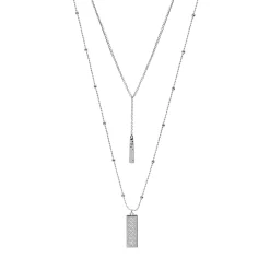 Sonoma Goods For Life® Rectangle High-Low Nickel Free Pendant Necklace