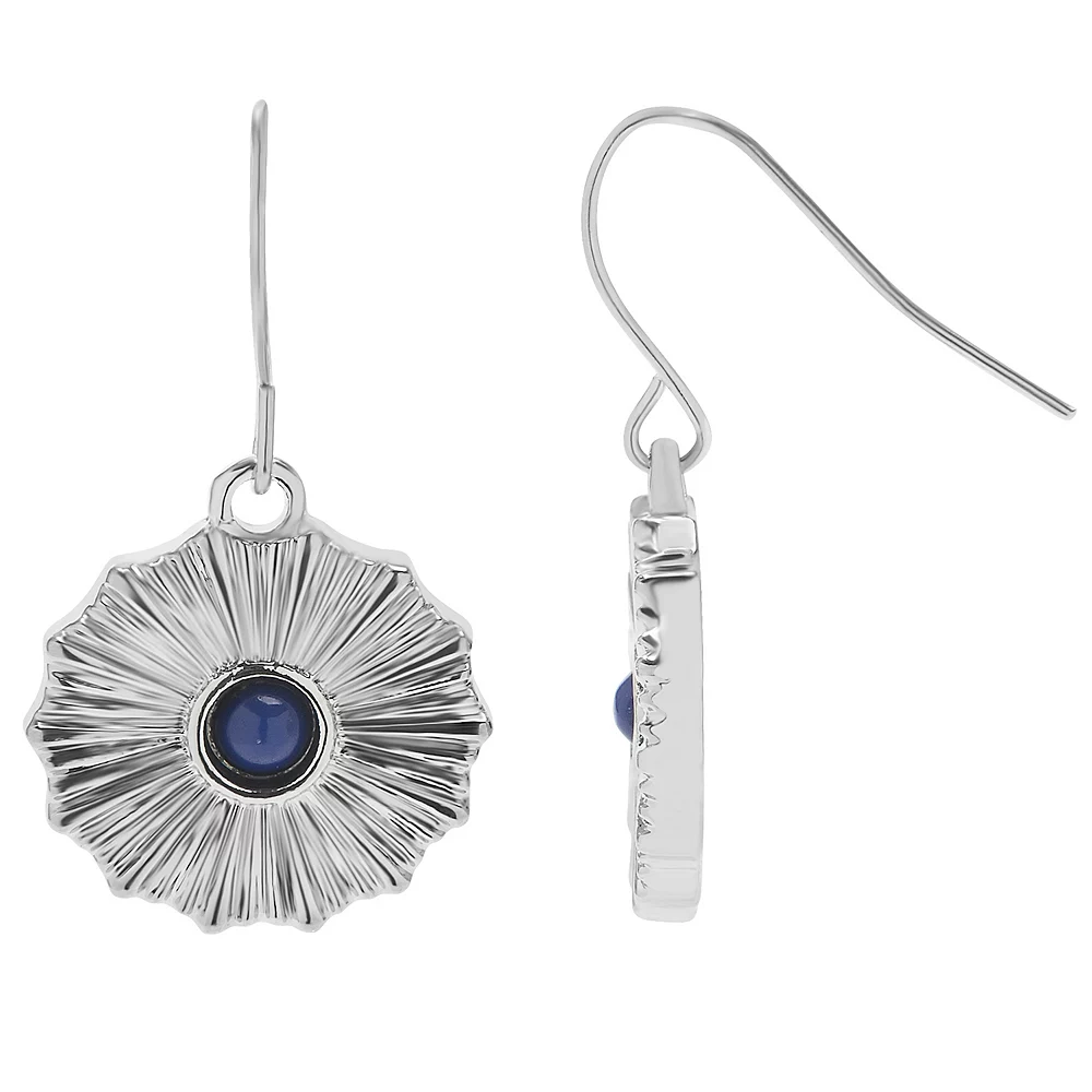 Sonoma Goods For Life® Blue Stone Radial Drop Earrings