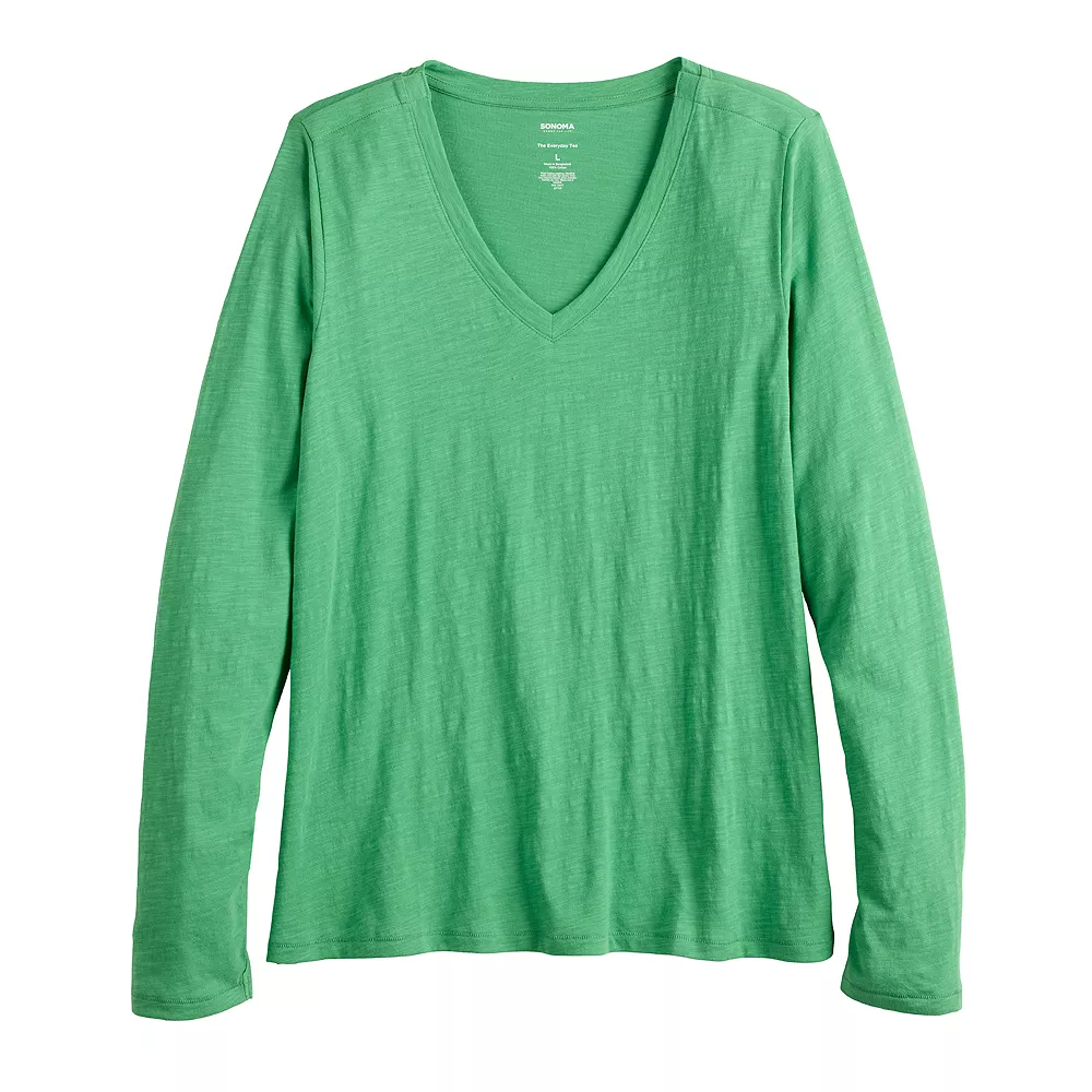 Women's Sonoma Goods For Life® Everyday Adaptive & Easy Dressing V-Neck Long Sleeve Top - Image 4