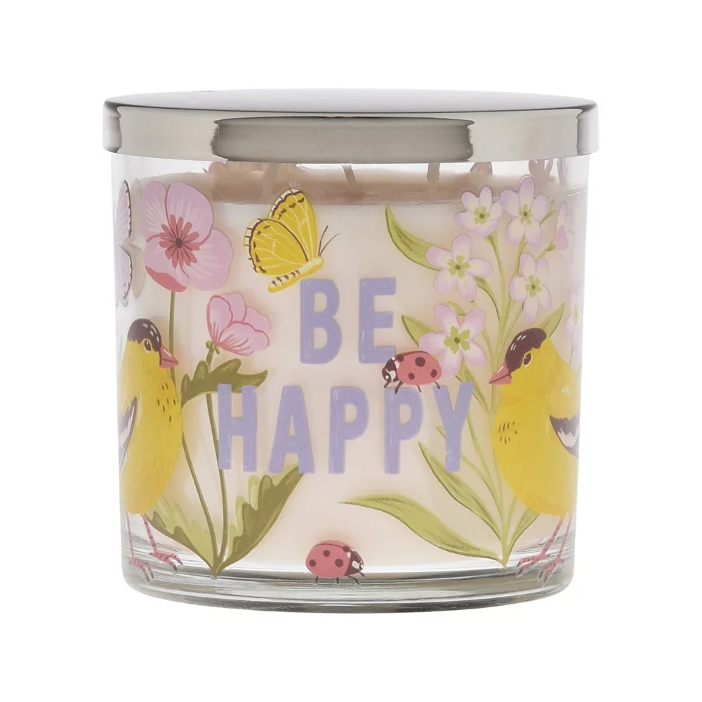 Sonoma Goods For Life® BE HAPPY Rainbow Lotus 13-oz. Candle Jar