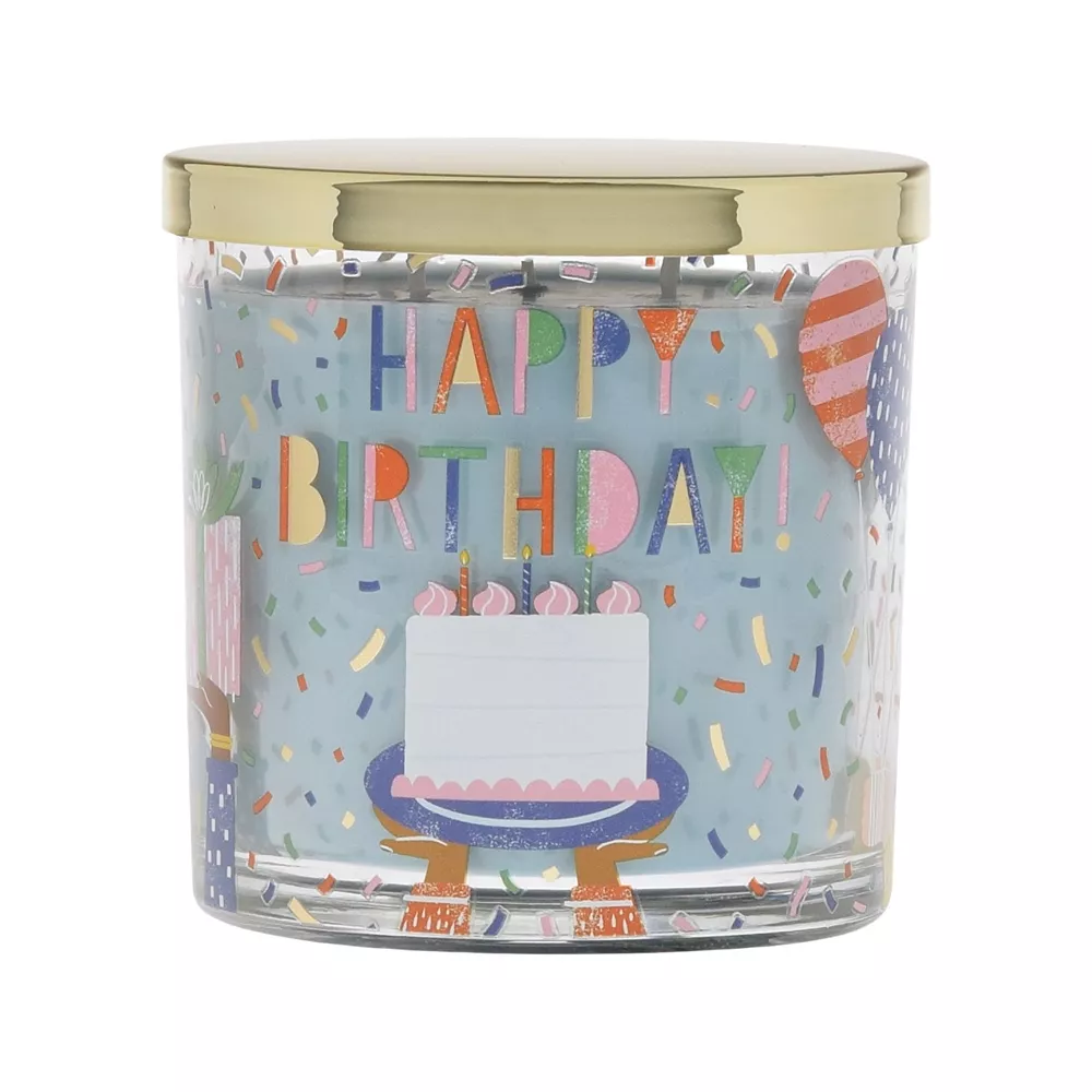Sonoma Goods For Life® HAPPY BIRTHDAY Birthday Cake 13-oz. Candle Jar