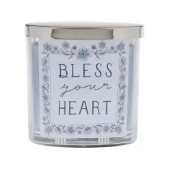 Sonoma Goods For Life® BLESS YOUR HEART Flamingo Blossoms 13-oz. Candle Jar