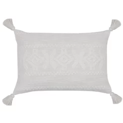 Sonoma Goods For Life® White Boho Embroidered Ultimate Feather Fill Throw Pillow