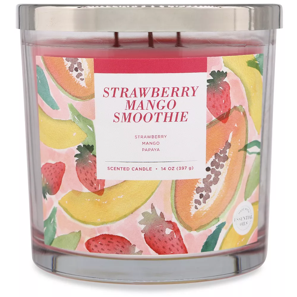 Sonoma Goods For Life® Strawberry Mango Smoothie 14-oz. Candle Jar - Image 3