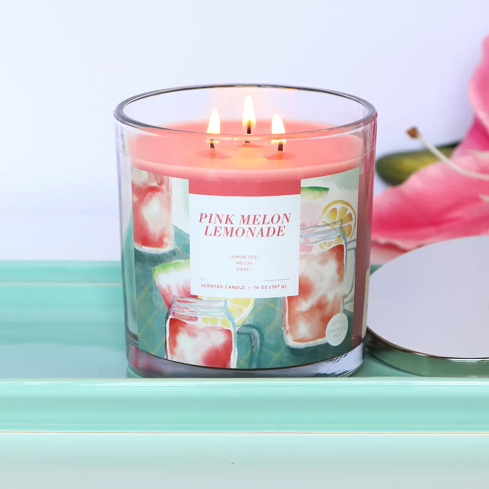 Sonoma Goods For Life® Pink Melon Lemonade 14-oz. Candle Jar - Image 2