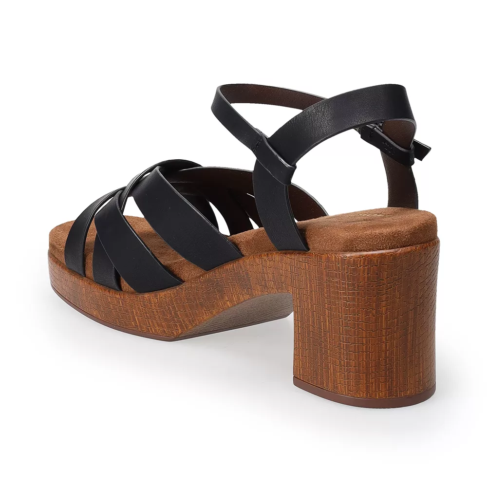 Sonoma Goods For Life® Irenne Women's Faux Wood Platform Sandals - Image 3