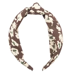 Sonoma Goods For Life® Brown Multi Floral Top Knot Headband