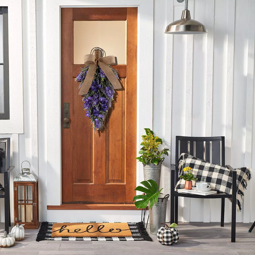 Sonoma Goods For Life® Artificial Violet Lavender Teardrop Wall Decor - Image 2