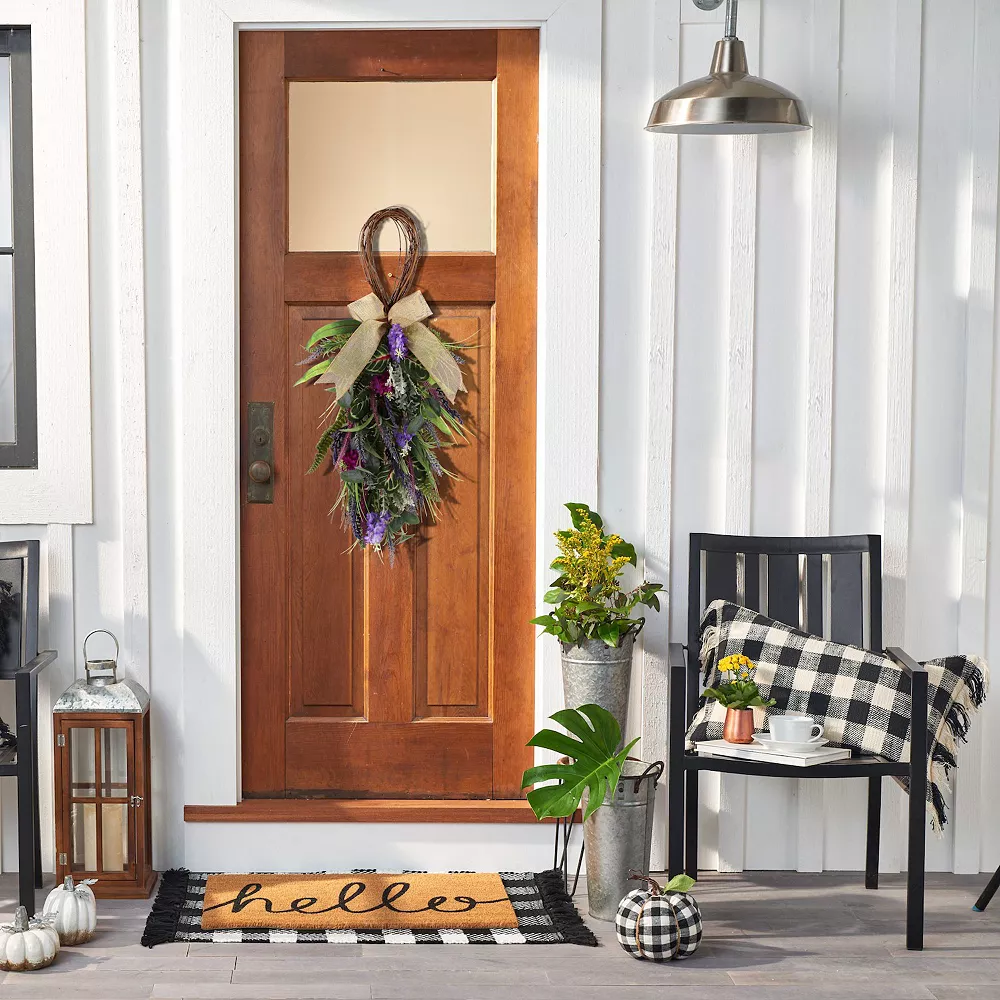 Sonoma Goods For Life® Artificial Mixed Lavender Teardrop Wall Decor - Image 2