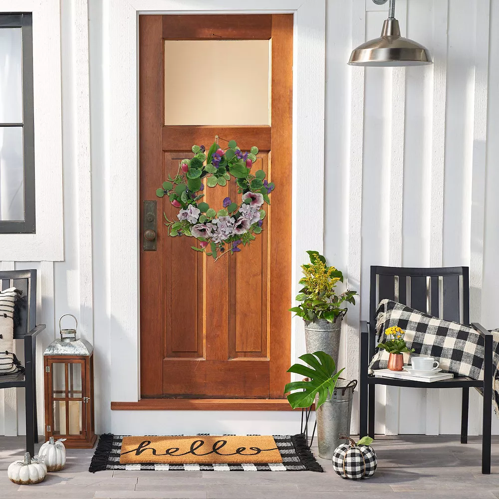 Sonoma Goods For Life® Asymmetrical Artificial Poppy Tulip Wreath - Image 2