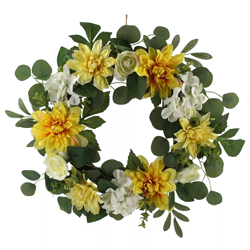 Sonoma Goods For Life® Artificial Dahlia Hydrangea Wreath