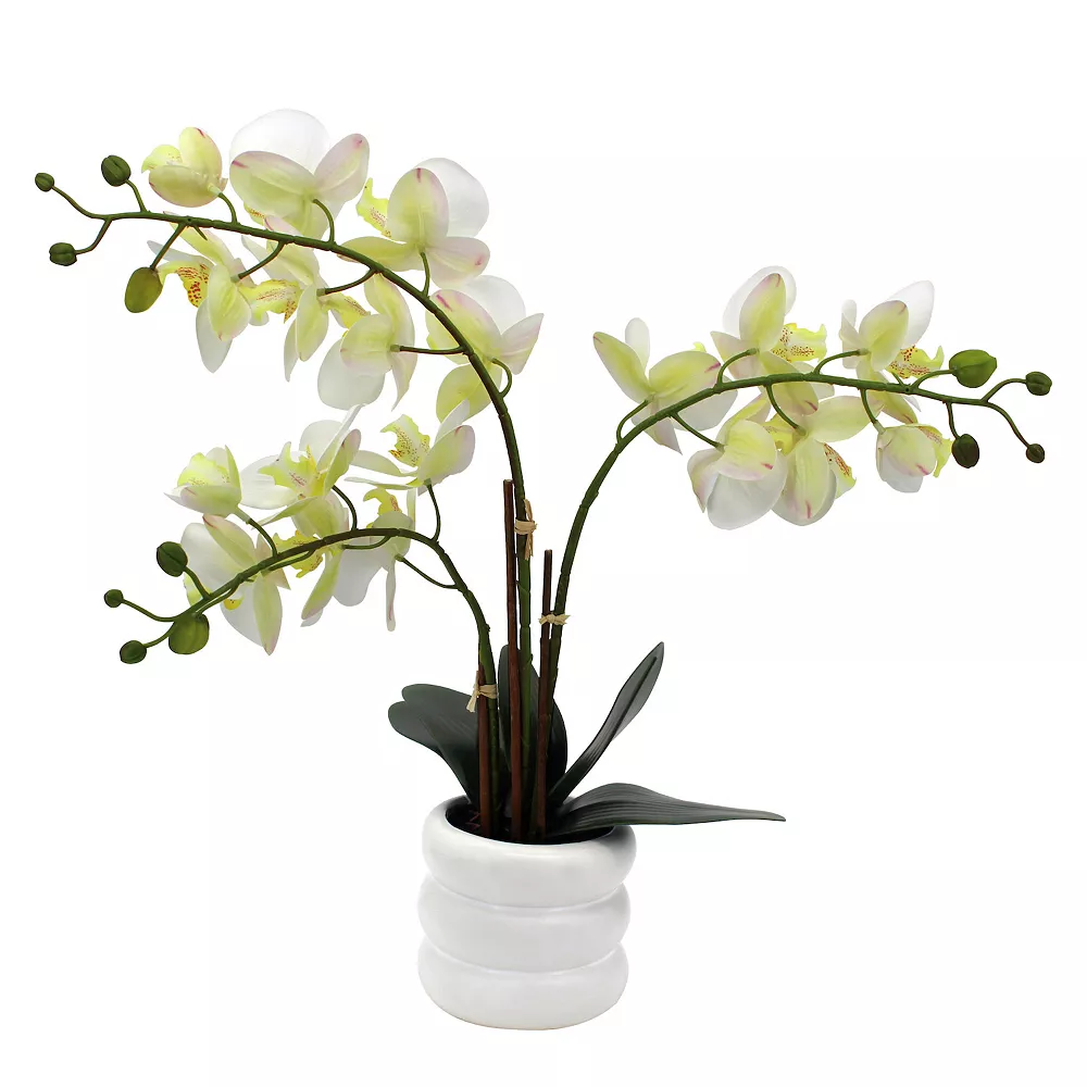 Sonoma Goods For Life® Faux Orchid In Ceramic Pot Floor Decor - Image 2