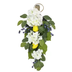 Sonoma Goods For Life® Artificial Hydrangea & Lemon Teardrop Wall Decor
