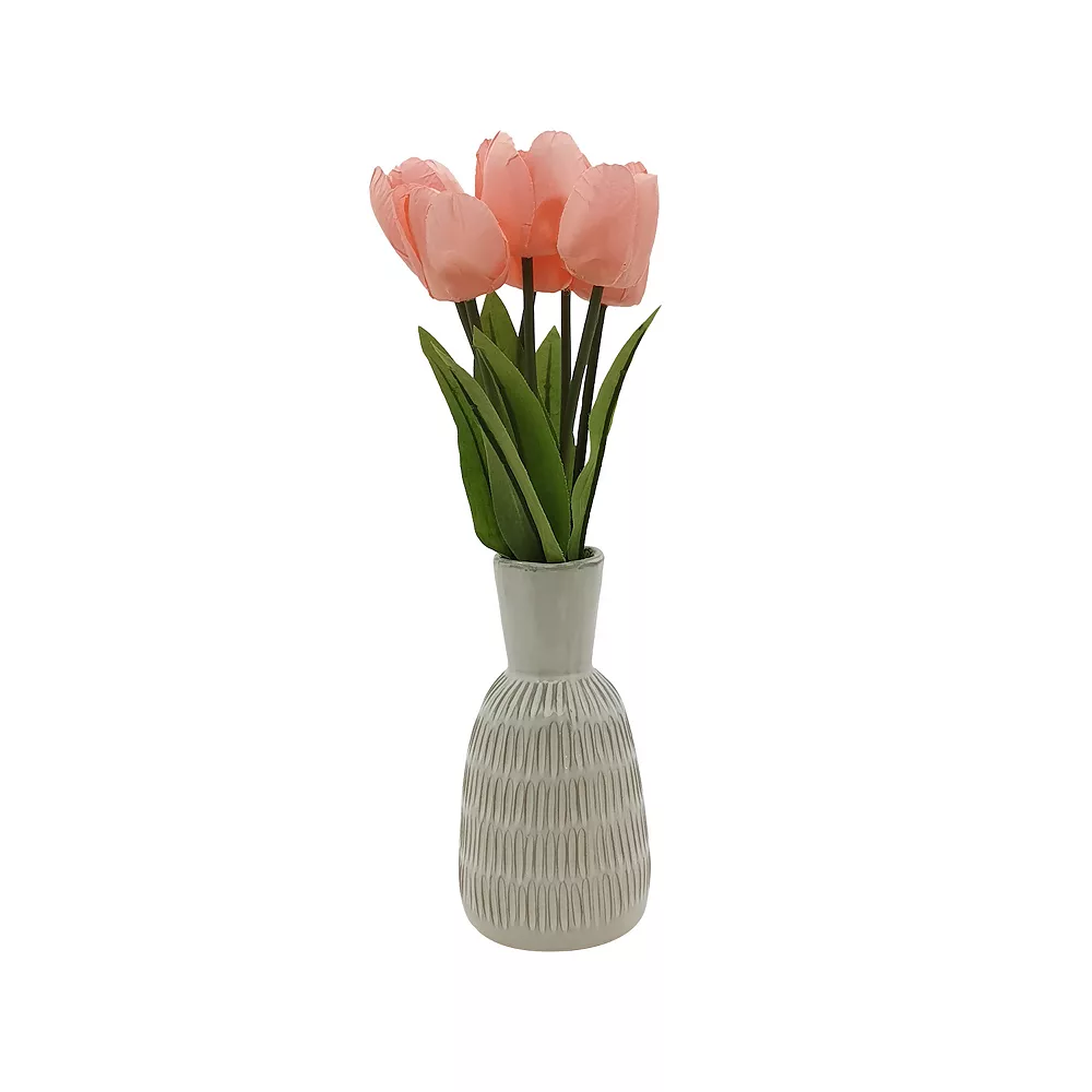 Sonoma Goods For Life® Artificial Pink Tulip Vase Table Decor