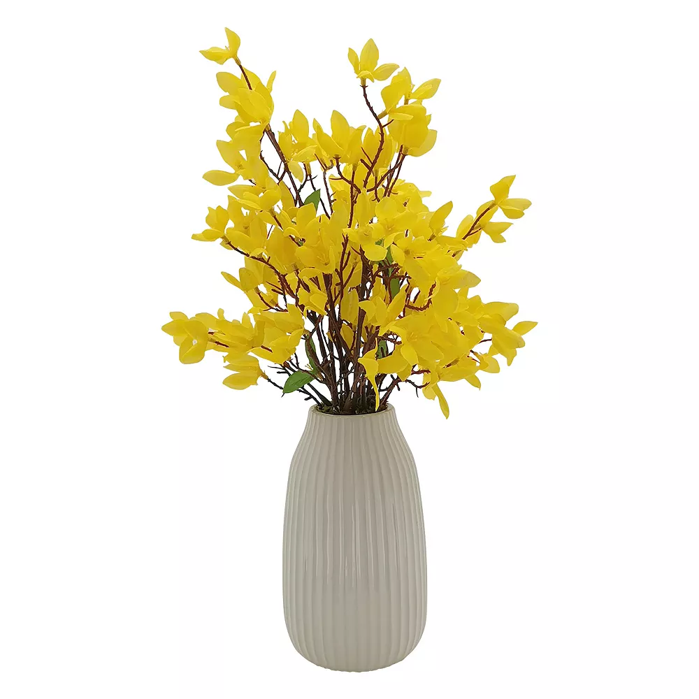 Sonoma Goods For Life® Artificial Forsythia Vase Table Decor - Image 2