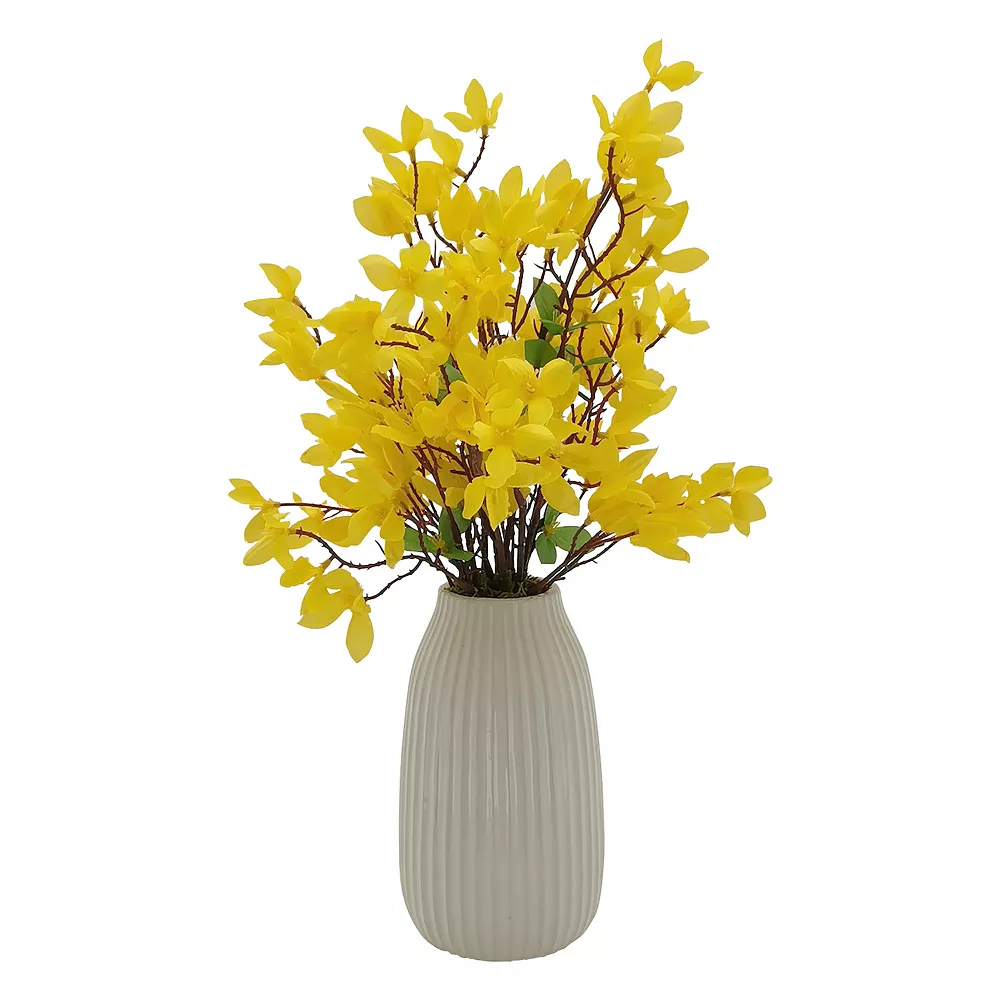 Sonoma Goods For Life® Artificial Forsythia Vase Table Decor - Image 3