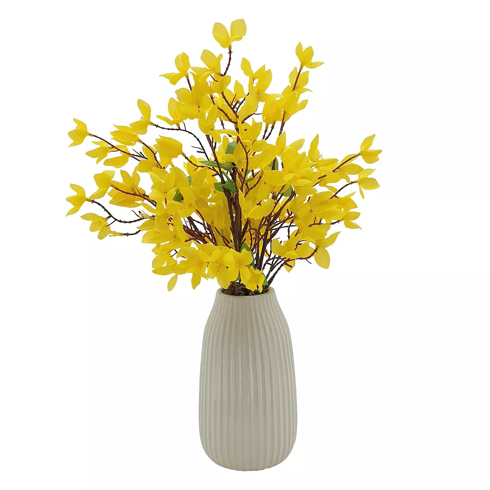 Sonoma Goods For Life® Artificial Forsythia Vase Table Decor - Image 4