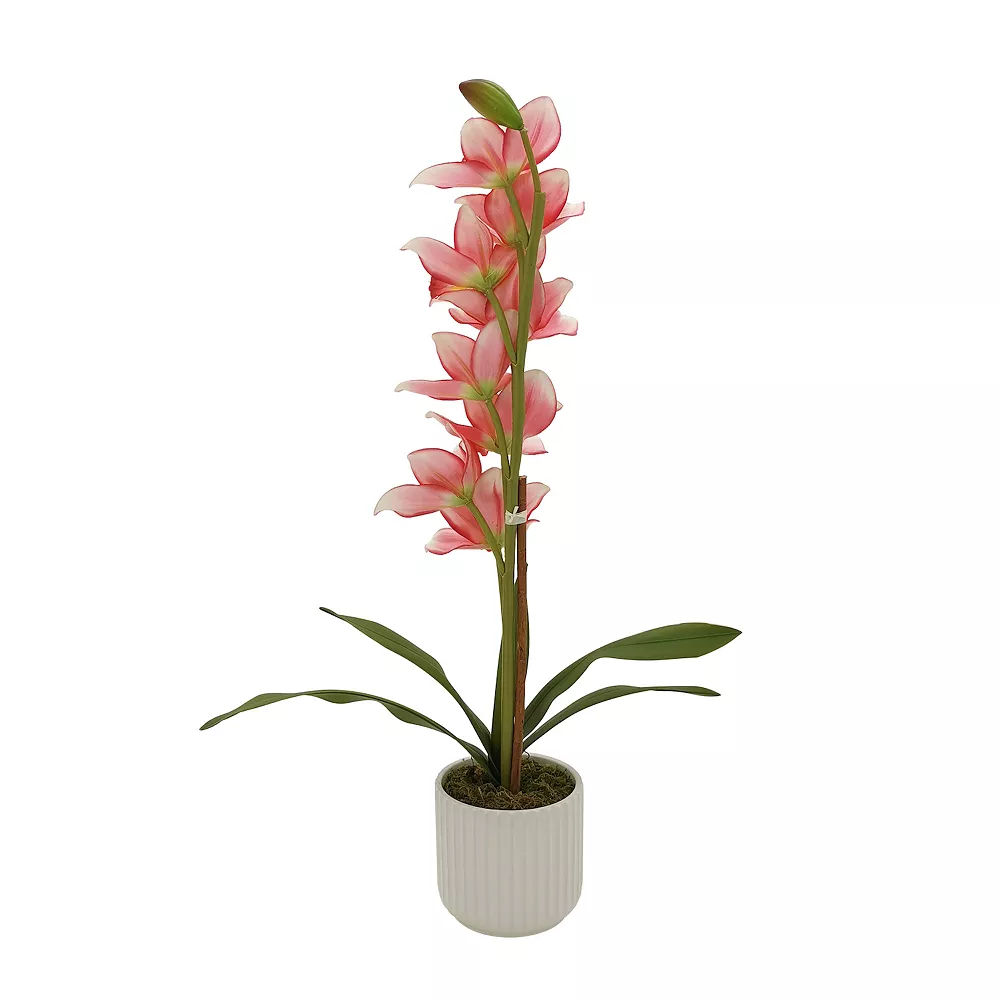 Sonoma Goods For Life® Artificial Pink Lily Plant Table Decor - Image 4