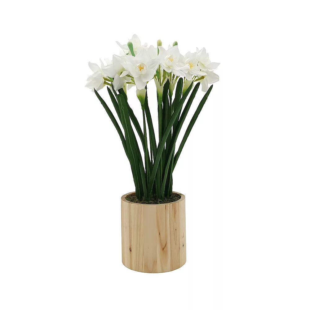 Sonoma Goods For Life® Artificial White Daffodils Plant Table Decor - Image 4